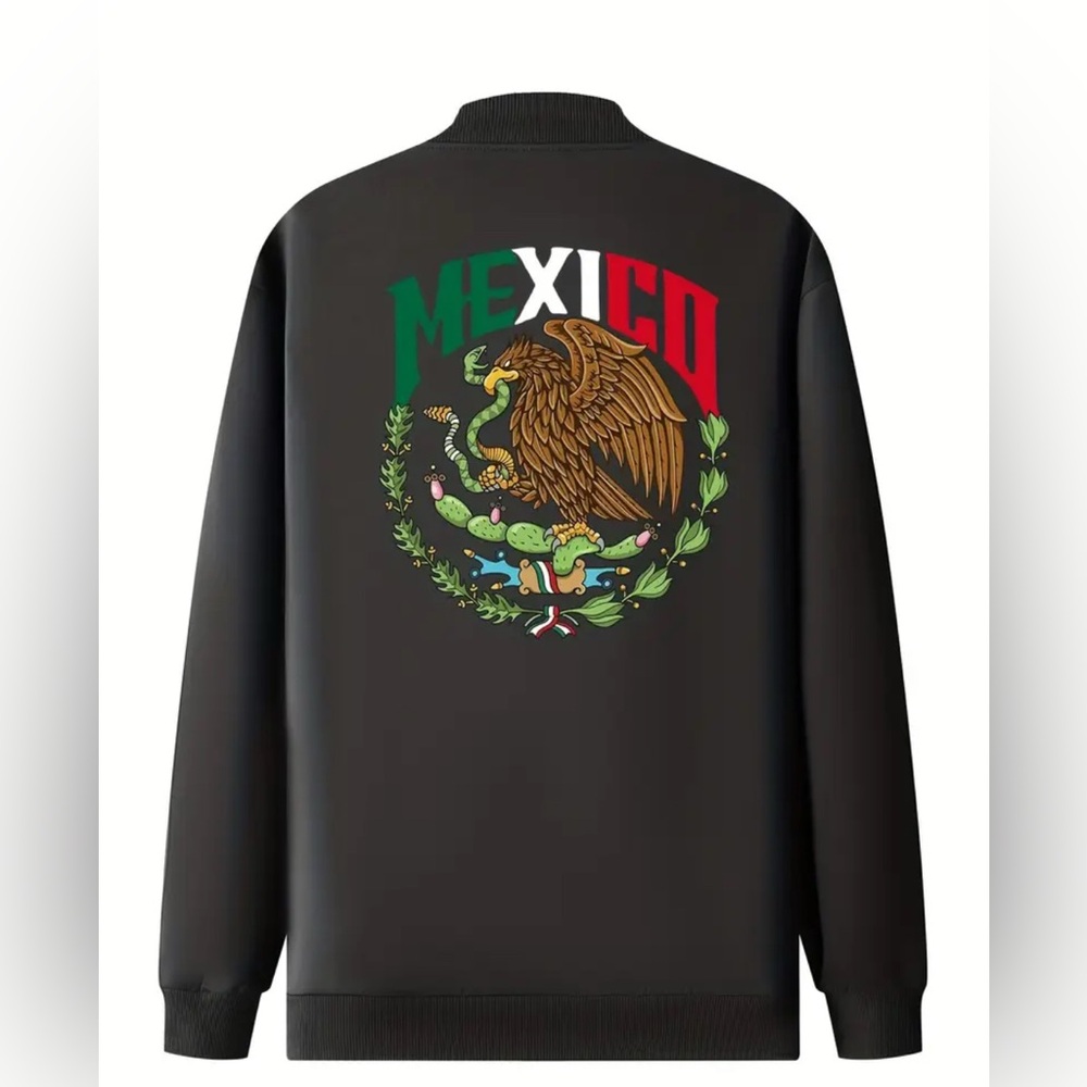 [Polyester Geometric Jacket] Polyester Geometric-Pattern Jacket - Men's Regular - Picture 3 of 7